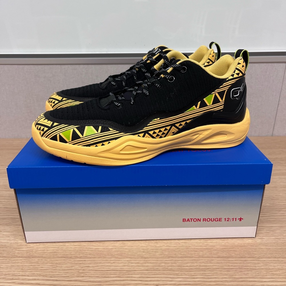 Q4 Sports LG9-III Basketball Shoes Men’s Size 11 Black Yellow